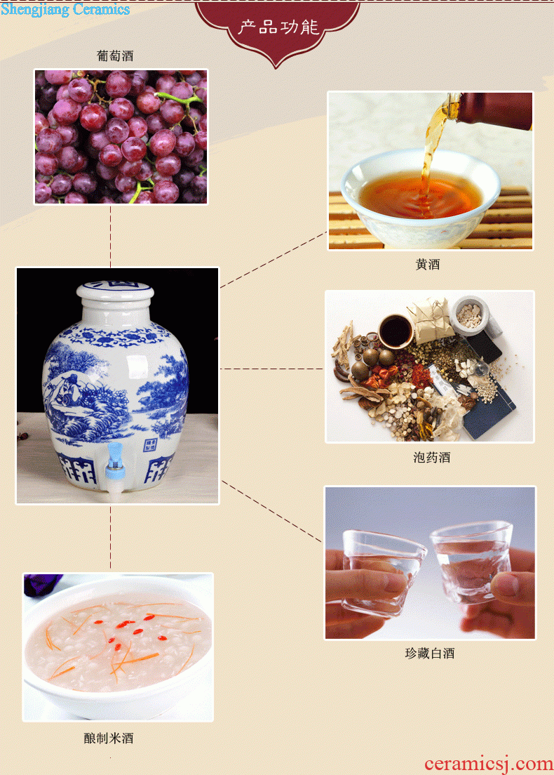 Jingdezhen ceramic 1 catty temperature wine pot hot hip winter warm hot hot pot of yellow rice wine liquor wine wine wine bottles