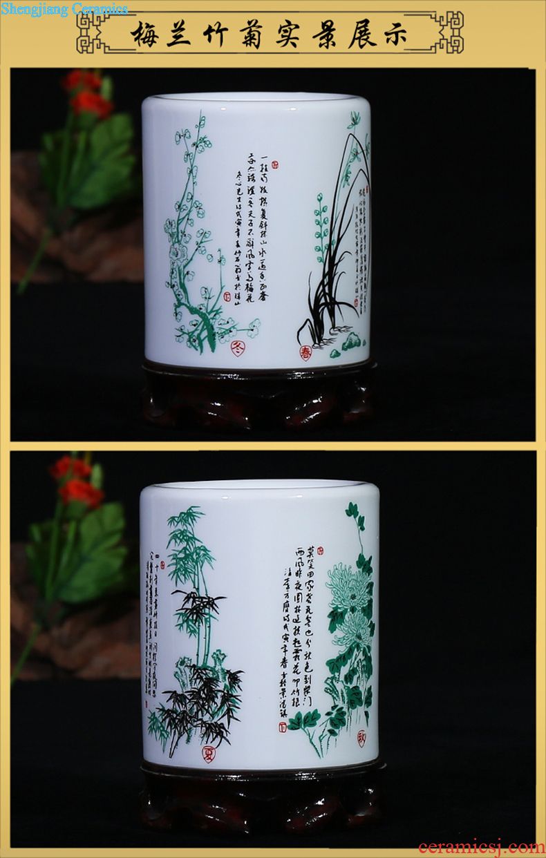 Jingdezhen ceramics kiln on seal pot candy jar household act the role ofing is tasted furnishing articles storage tank general tank sitting room