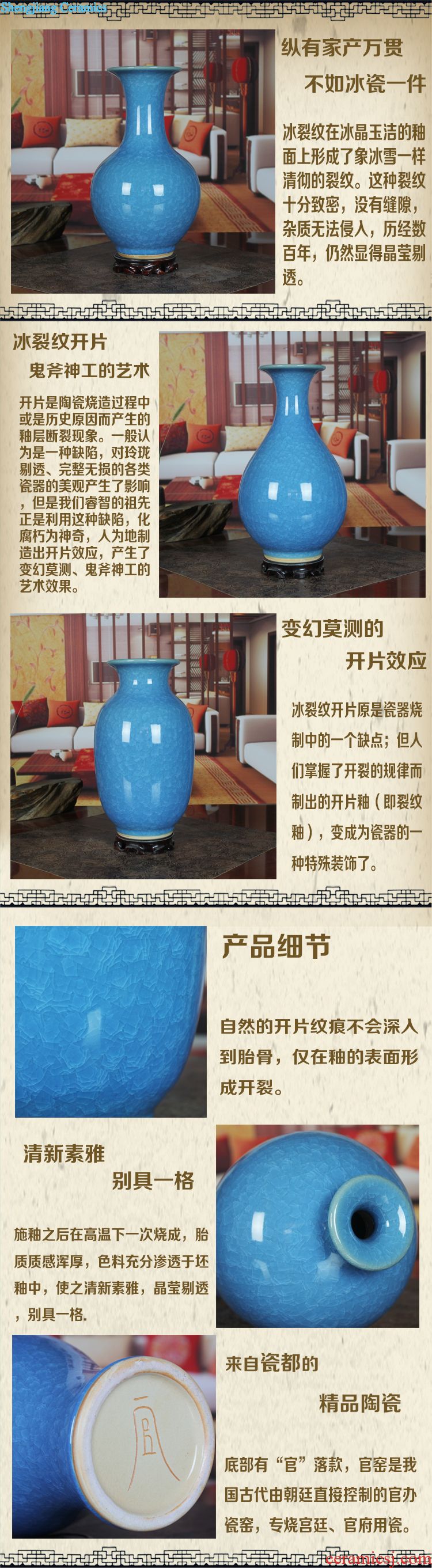 Jingdezhen ceramic famille rose porcelain vase merrily merrily contemporary household brush pot furnishing articles study office arts and crafts