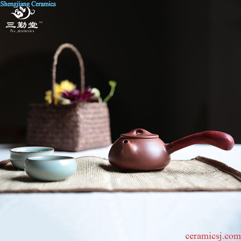 Three frequently masters cup Small cups of jingdezhen ceramic tea set manual hand-painted prosperous single cup for cup
