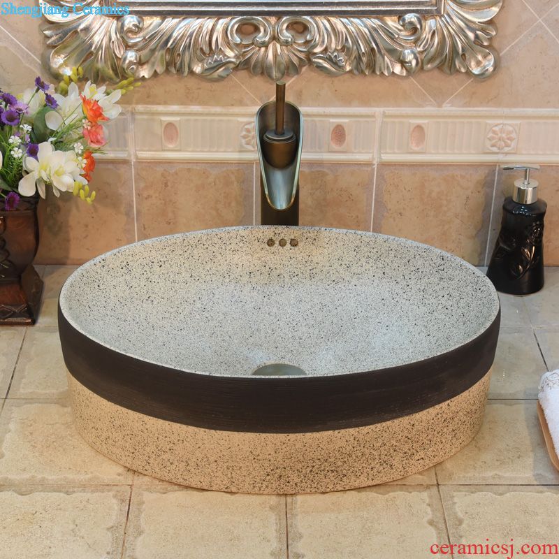 Jingdezhen ceramic stage basin sinks art basin sink straight water imitation marble 103 c