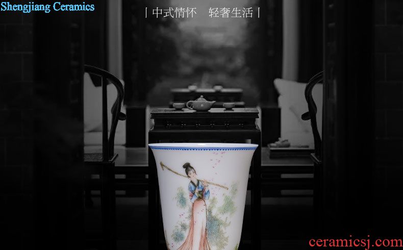 Santa boutique hand-painted color ink kung fu panda sample tea cup jingdezhen ceramics cup tea masters cup to foreigners