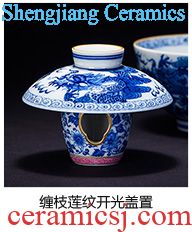 Santa bearing hand-painted ceramic pot out colored enamel fish finches grain tea bearing all hand fittings of jingdezhen porcelain tea set