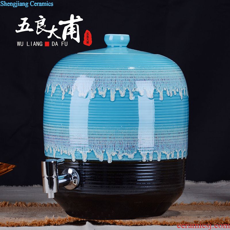 Hoard jars sealed jar jar of wine jar sealing jars 10 jins to jingdezhen ceramic foam bottle