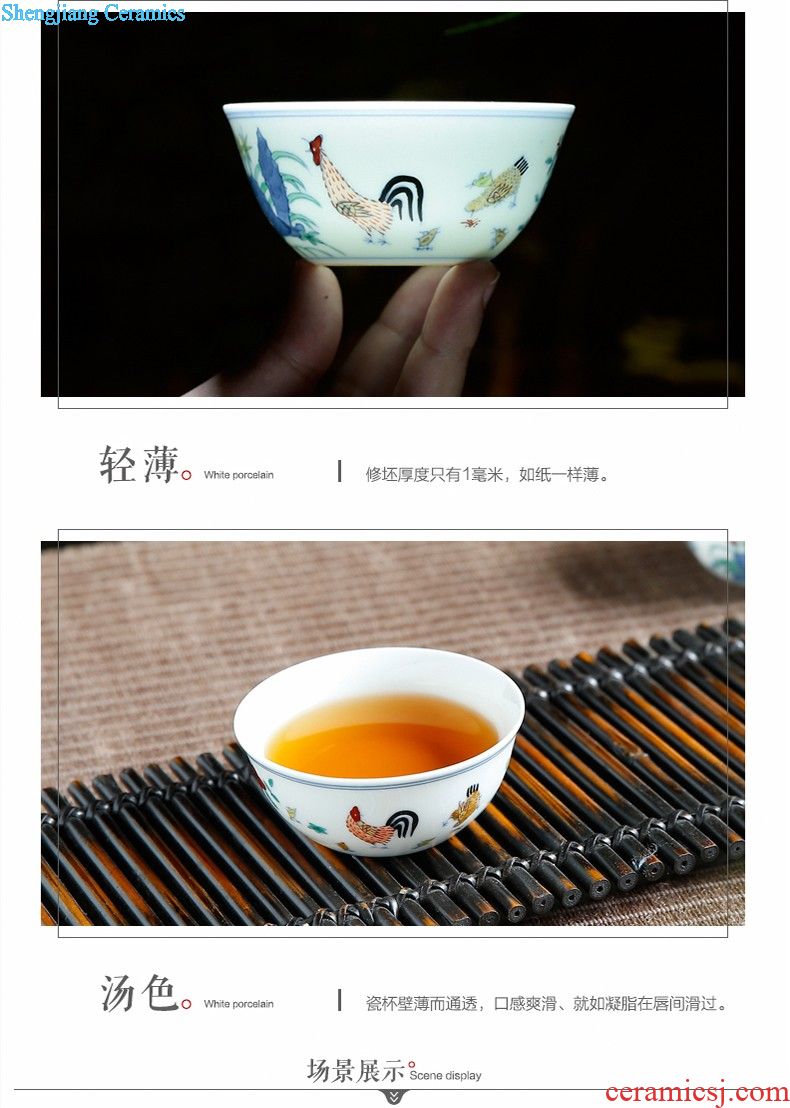 Three frequently hall your kiln glaze masters cup sample tea cup jingdezhen ceramic cups on kung fu tea cups Single cup