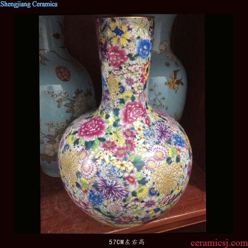 Archaize do old blue-and-white porcelain vases, flower vase with antique do old porcelain decoration in Ming dynasty, yuan dynasty vase