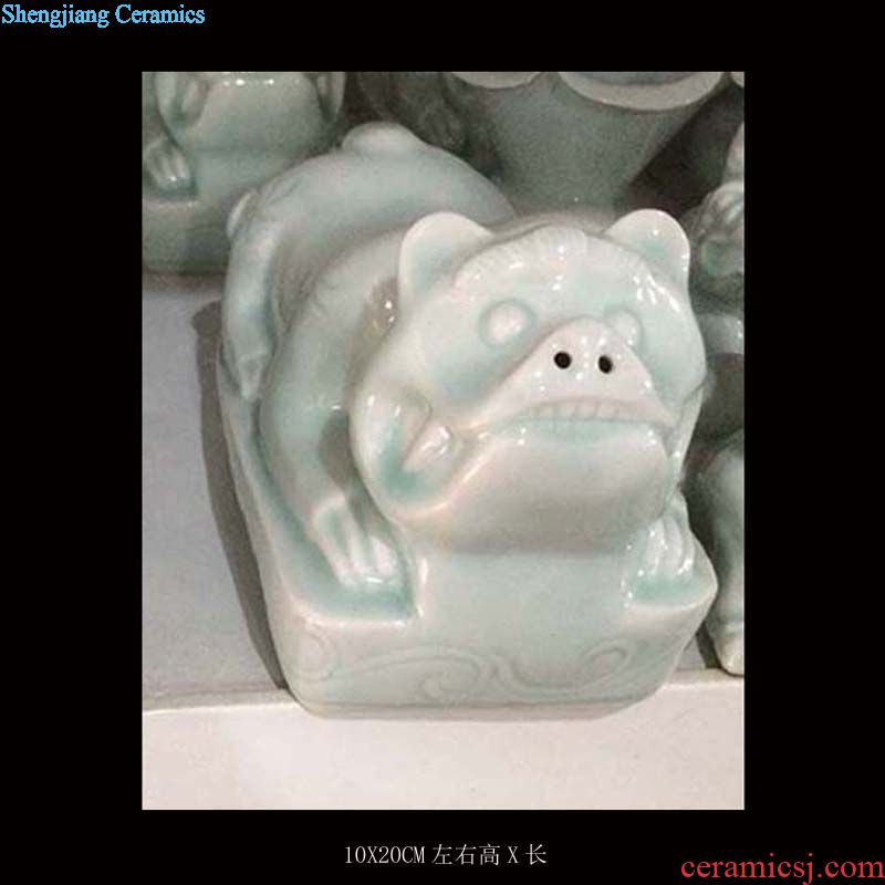 Jingdezhen crack glaze f tube porcelain vases dragon ear deer head ears crackle glaze porcelain vase