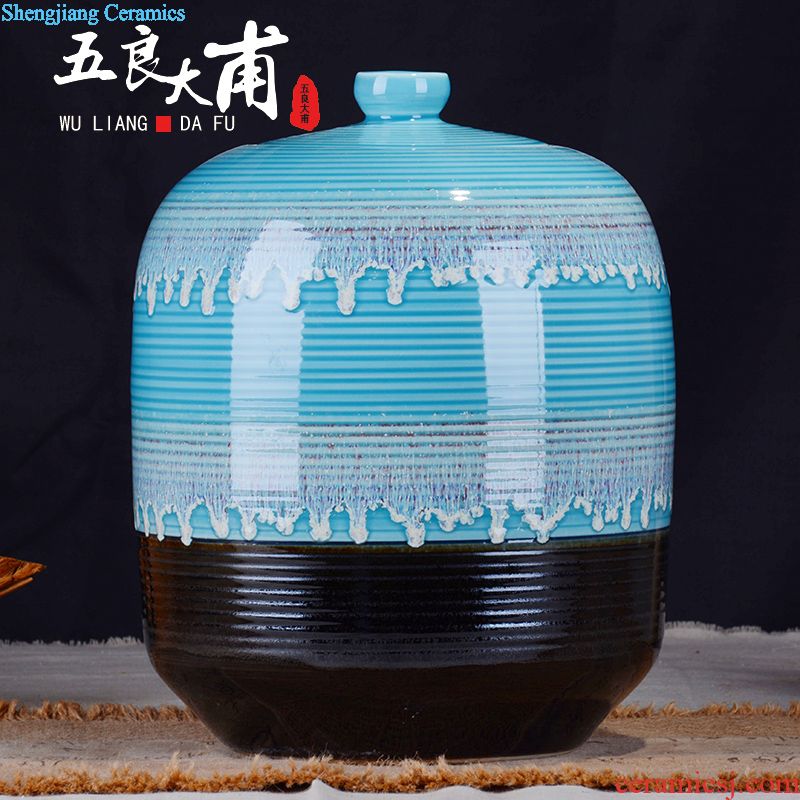 Hoard jars sealed jar jar of wine jar sealing jars 10 jins to jingdezhen ceramic foam bottle