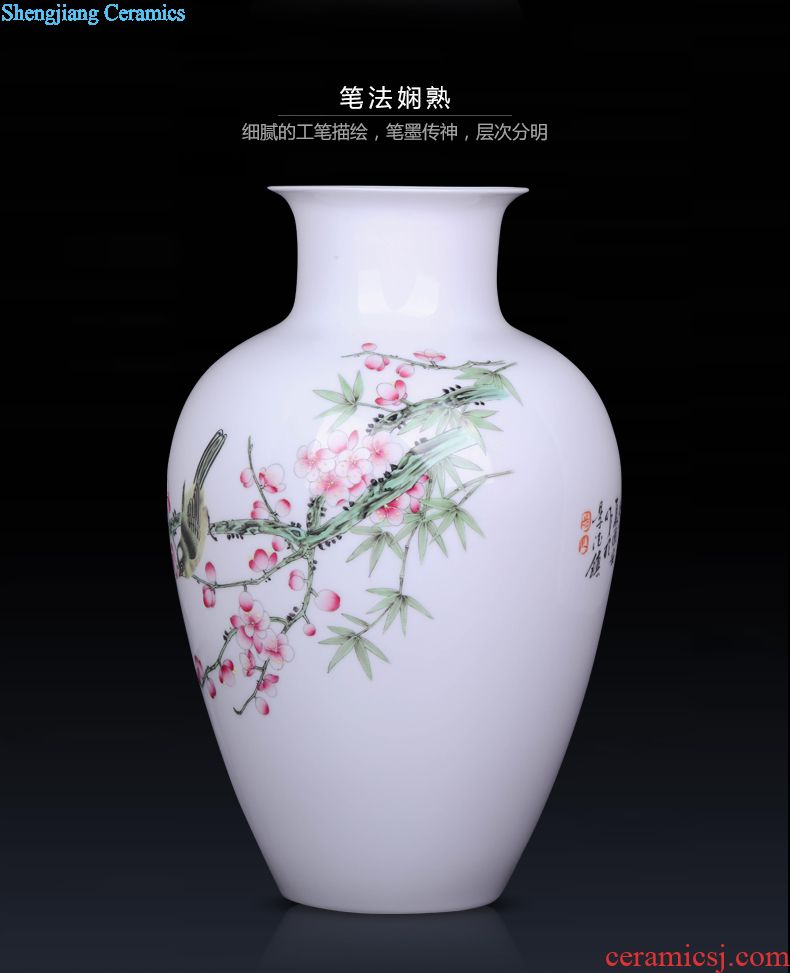 Mesa of jingdezhen blue and white porcelain ceramic flower vases furnishing articles home sitting room adornment retro flower implement process