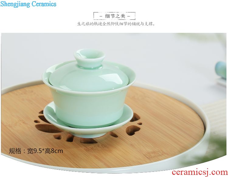 Is Yang large ceramic seal can wake tea caddy tea warehouse storage POTS of tea box white porcelain bales tea pot