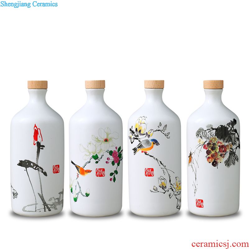 Jingdezhen ceramic jar sealing it home 50 pounds ten leading bubble jars archaize liquor bottle pot pot