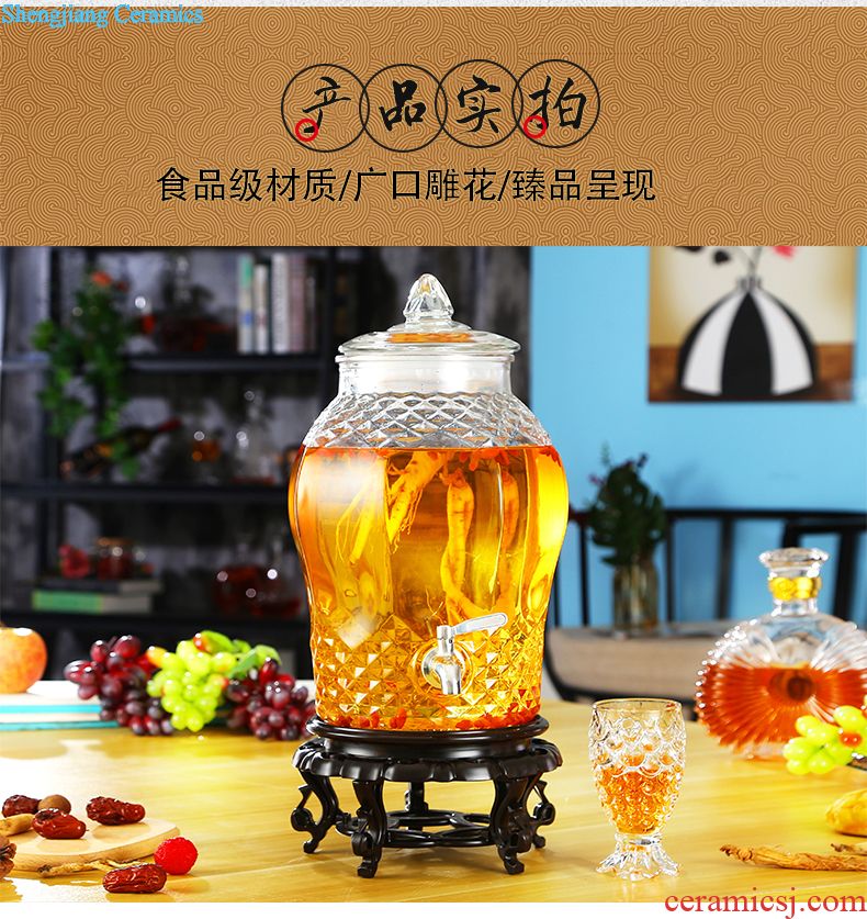 Jingdezhen 10 jins 20 jins 30 jins 50 jins archaize ceramic wine jar jar of wine liquor it small pits it lu