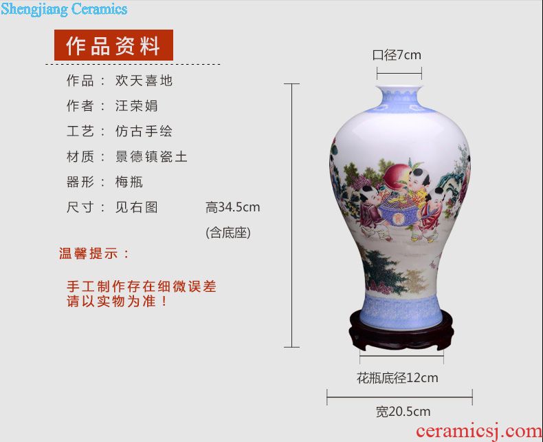 Jingdezhen ceramics hand-painted pastel lohan cylinder home furnishing articles furnishing articles household act the role ofing is tasted creative living room