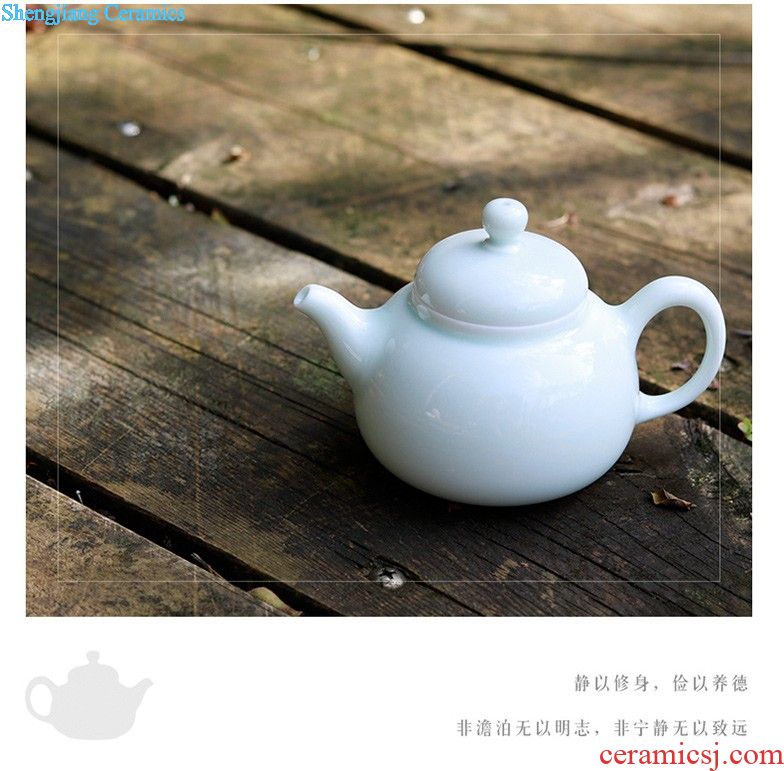 Three frequently hall side pot teapot Jingdezhen kung fu tea set filter household ceramic S21008 hot pot