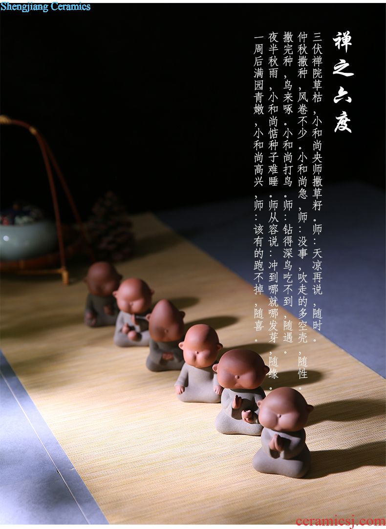 The three regular dry plate kunfu tea home snacks tea tray bearing pot S72053 jingdezhen ceramic tea set furnishing articles