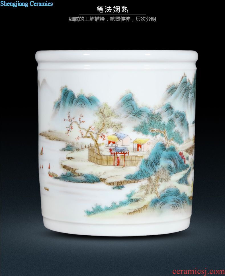 Big vase classical jingdezhen ceramics kiln sitting room ground suit China decoration vase TV ark