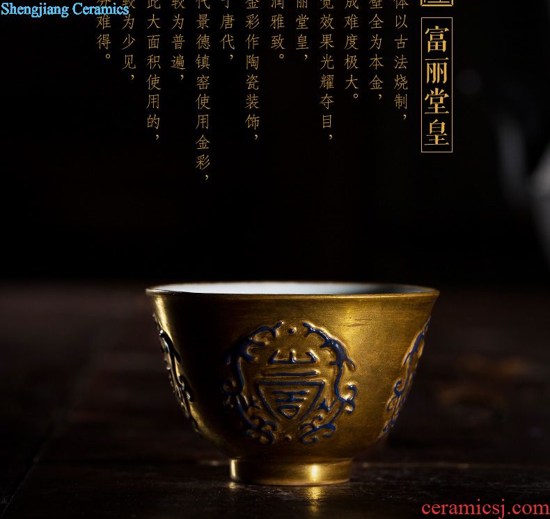 St the ceramic kung fu tea master cup hand-painted pastel chart beam sample tea cup mouth manual of jingdezhen tea service