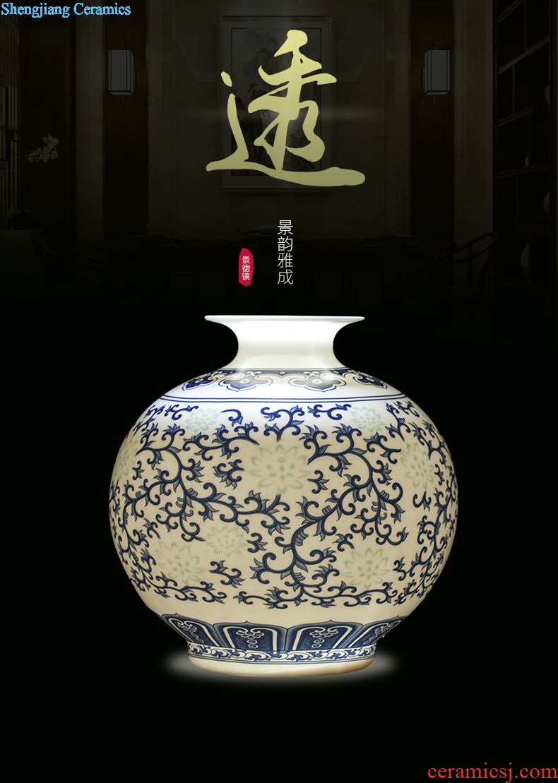 Sitting room place jingdezhen ceramics play with household decoration style of the ancients "ssangyong" Buddha incense incense