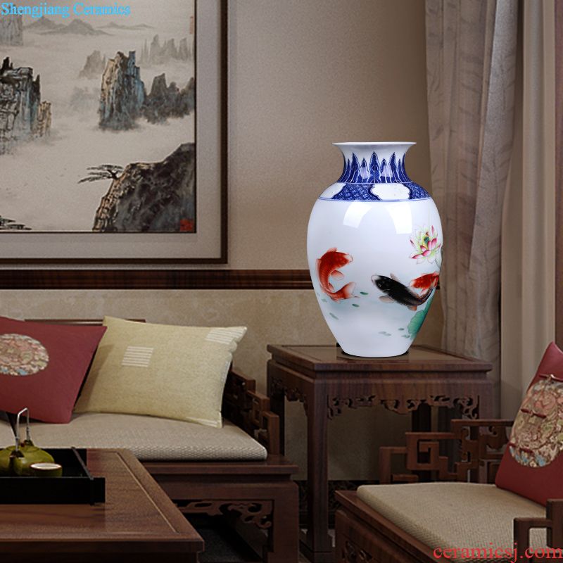 Jingdezhen ceramics furnishing articles imitation qing qianlong fuels the dragon celestial vases, sitting room of Chinese style household decorations