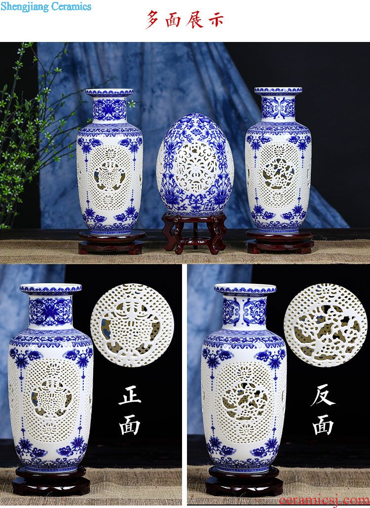 Jingdezhen ceramic barrel ricer box 5 jins of 10 jins home outfit ricer box sealing bin moistureproof insect-resistant rice flour