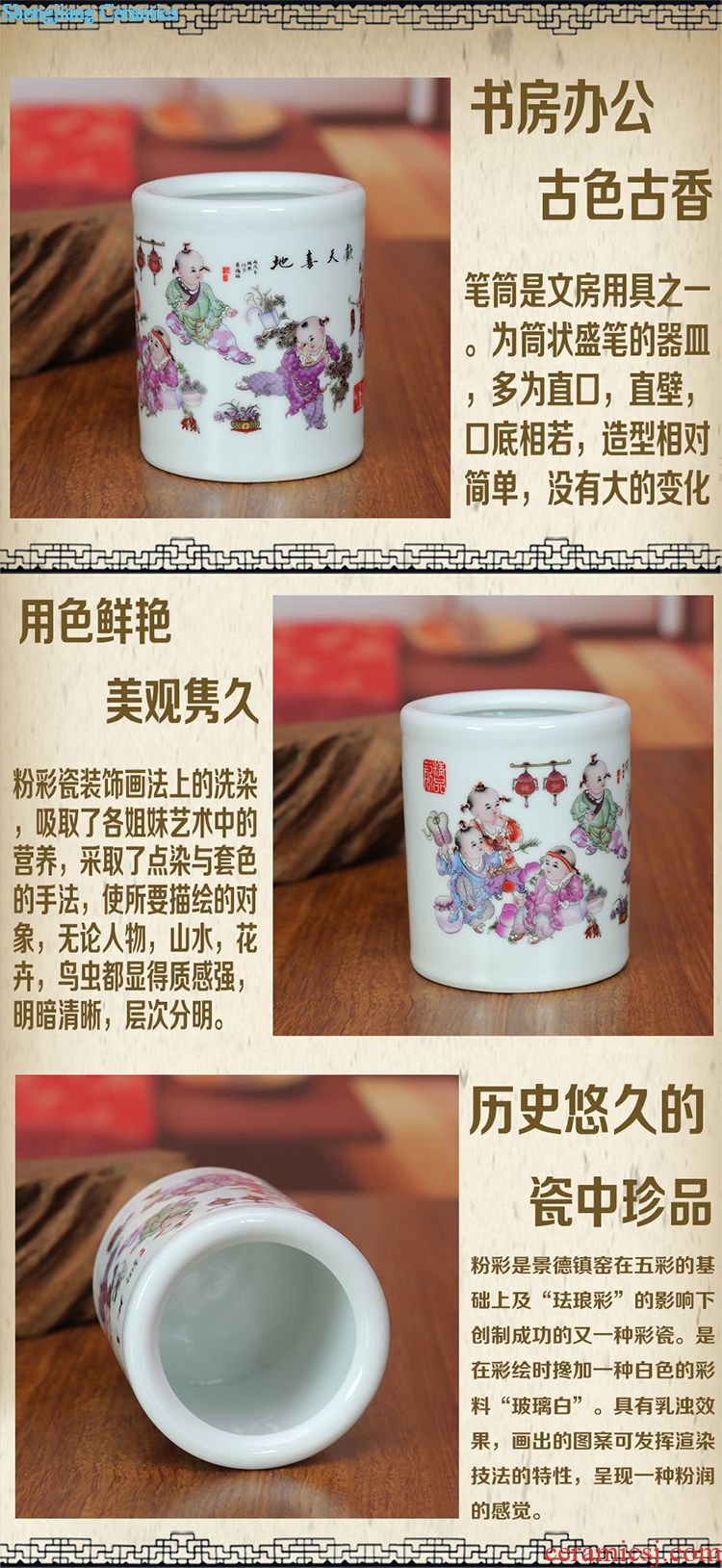 Insert jingdezhen ceramics vase open the slice archaize of jun porcelain vases, modern home sitting room adornment is contracted furnishing articles