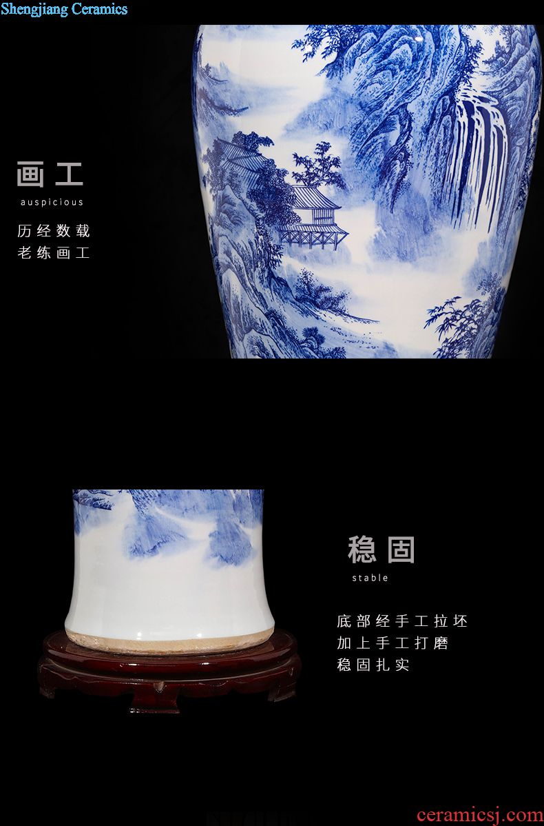 Jingdezhen ceramic new Chinese blue and white vase wine place to live in the sitting room porch a China ornament