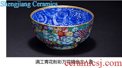 Tureen large ceramic cups hand-painted dragonflies only three tureen all hand fat white bowl jingdezhen kung fu tea set