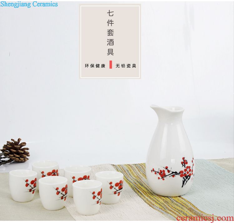 Jingdezhen ceramic bottle blank seal wine bottle is empty jars archaize creative little hip panda with 3 kg