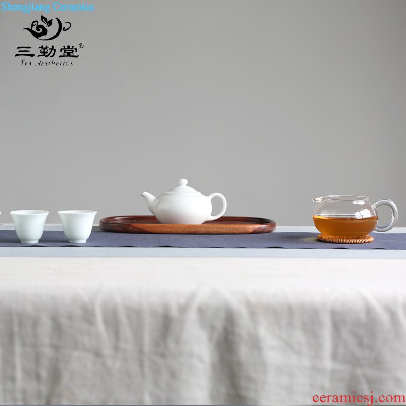 Three frequently hall made-to-order kung fu tea cups ceramic masters cup Small single cup white porcelain sample tea cup tea light S41054