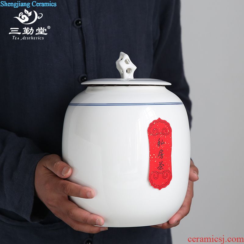 Three frequently two hall a pot of crack of jingdezhen ceramic portable kung fu tea set TZS067 office trip
