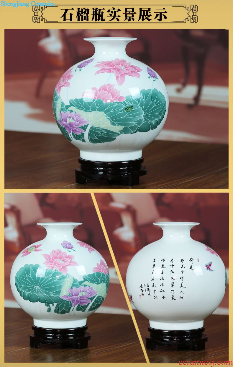 Open the slice ice jingdezhen ceramics kiln porcelain vase crackle modern home sitting room adornment is contracted furnishing articles