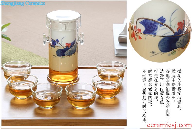 Is Yang violet arenaceous caddy ceramic large seal pu 'er wake POTS of tea tea cake tins tea boxes jar