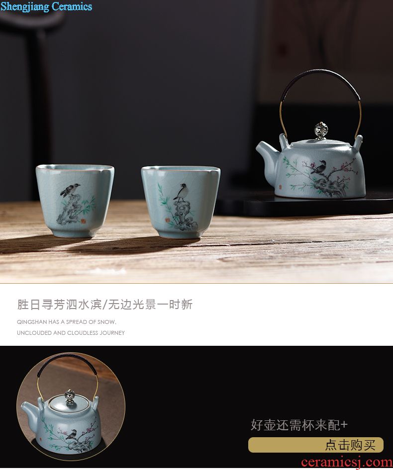 Office of jingdezhen ceramic cup manually relief with cover cup zodiac dog cup tea large meeting
