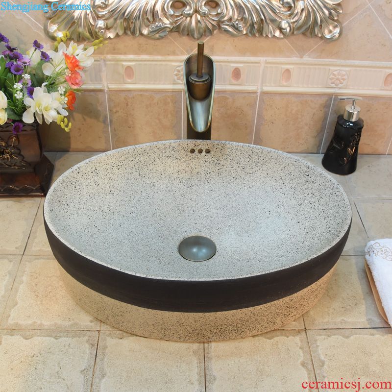 Jingdezhen ceramic stage basin sinks art basin sink straight water imitation marble 103 c