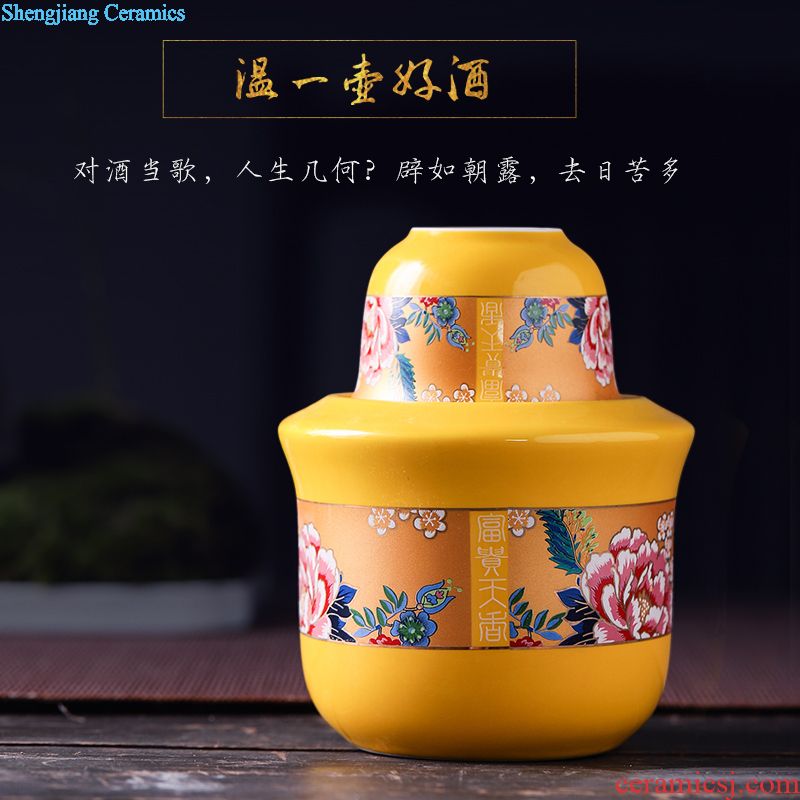 Archaize of jingdezhen ceramic wine jars home 20/50 jin put reserva medicine bottles of liquor cylinder tank seal pot