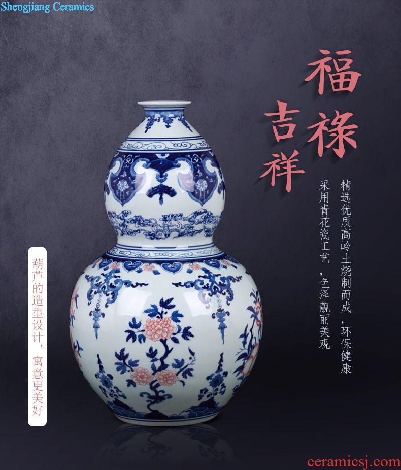 Jingdezhen ceramics vase sitting room place modern fashion peony vases, home act the role ofing wedding gift collections