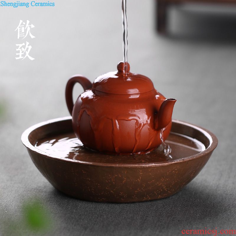 Drink to the old rock, all hand hammer home the teapot coarse pottery teapot large ceramic kung fu tea pot