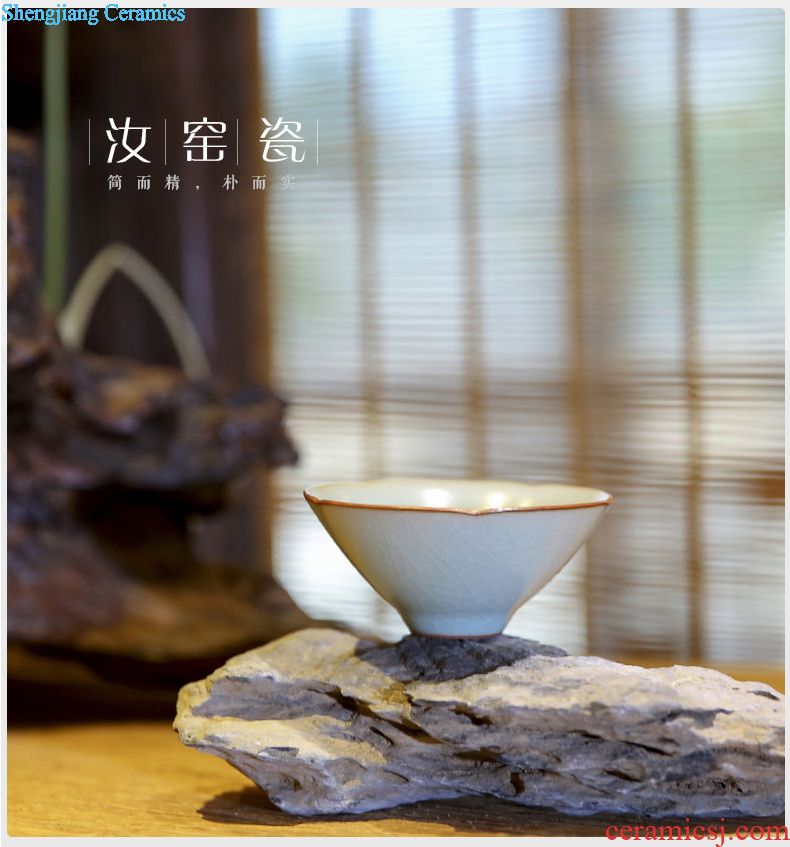 The three frequently ceramic cups with cover filter mark office tea tea set TZS228 jingdezhen celadon water cup