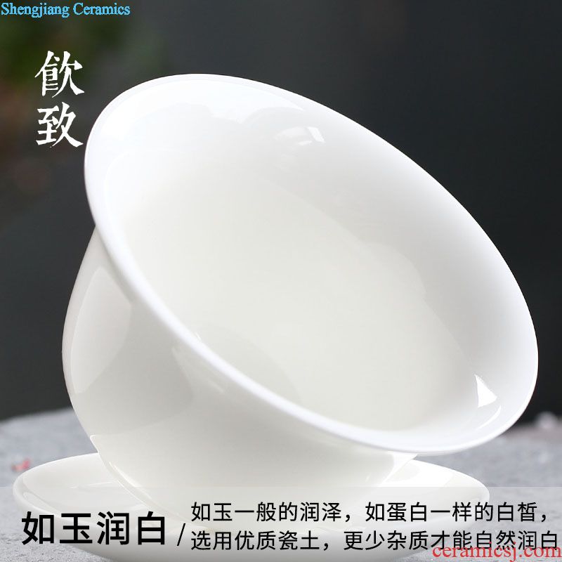Drink to Jingdezhen hand-painted teacup pad of blue and white porcelain ceramic cup spare parts for Japanese insulation pad tea cups