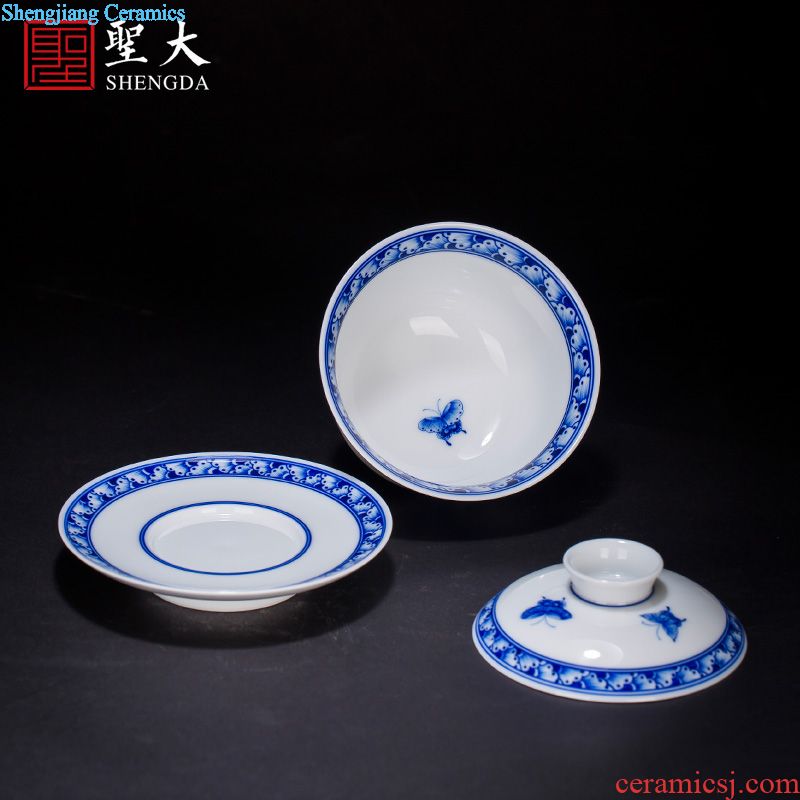 St the ceramic kung fu tea master cup hand-painted zen micro ShuXin cup set cup all hand of jingdezhen tea service