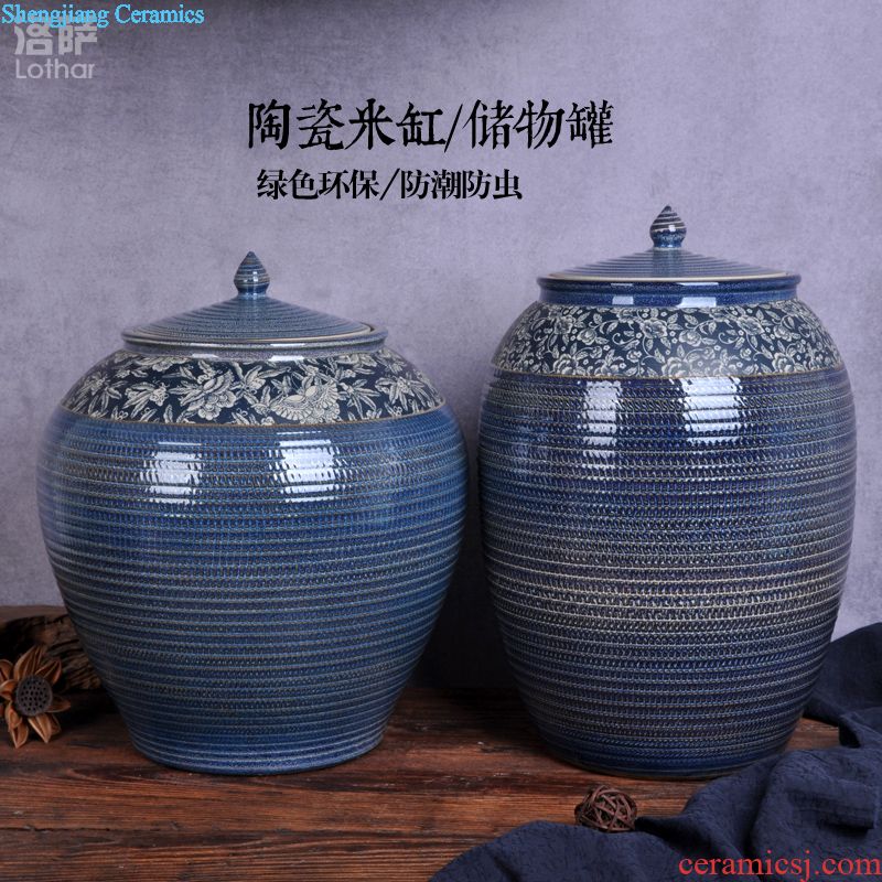 Jingdezhen ceramic jars 50 kg protoplasmic wine bottle it sealed jar of wine bottle wine jar can take leader