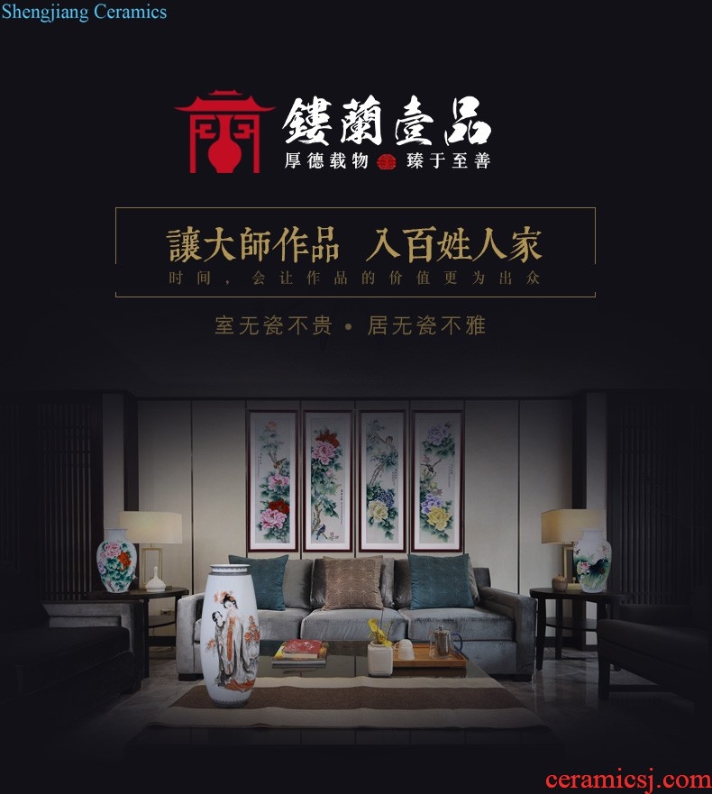 High-quality goods of jingdezhen ceramics hand-painted fine figure porcelain plate painter sitting room adornment background wall hanging in furnishing articles