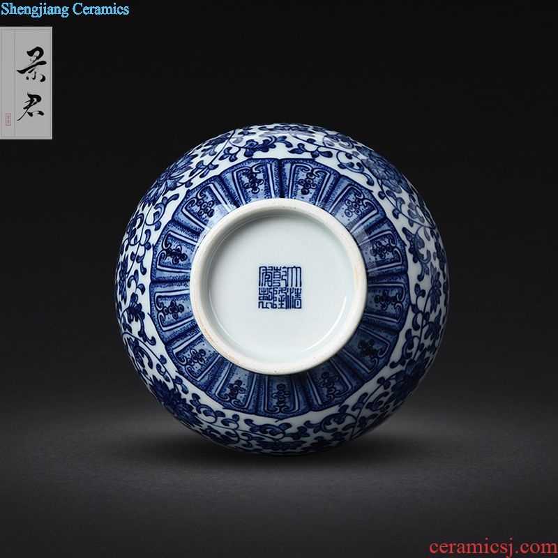 JingJun zen handmade coarse pottery kunfu tea and a cup of jingdezhen and fair mug cup of black tea Japanese tea