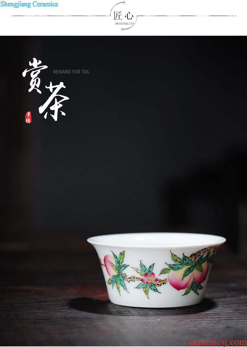 Owl kiln jingdezhen large hand-painted tieguanyin tea pot of blue and white porcelain ceramic vacuum sealed tank storage tanks