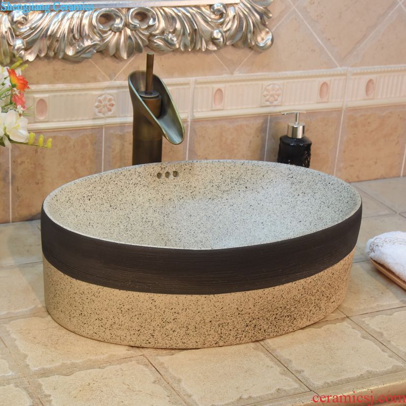 Jingdezhen ceramic stage basin sinks art basin sink straight water imitation marble 103 c