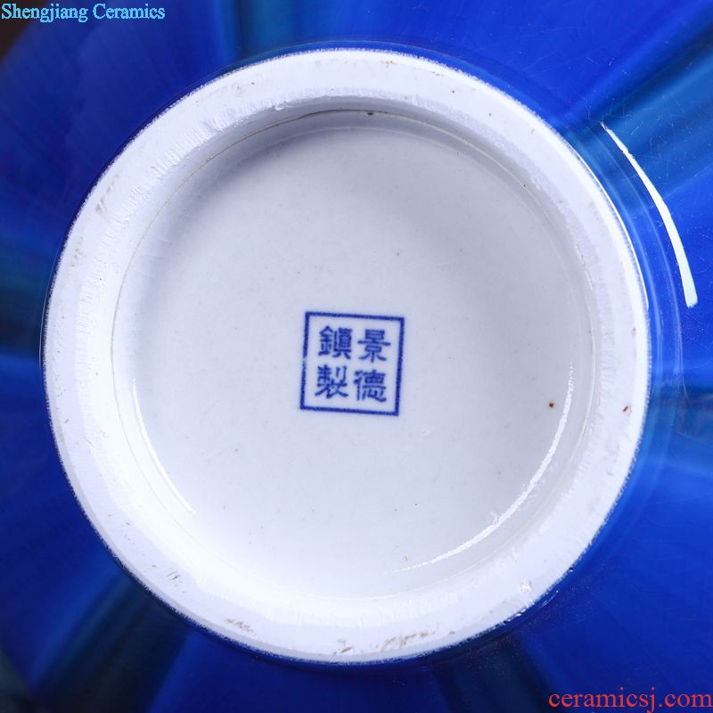 Jingdezhen ceramic decoration plate hang dish household porcelain modern furnishing articles handicraft 26 cm porcelain plates