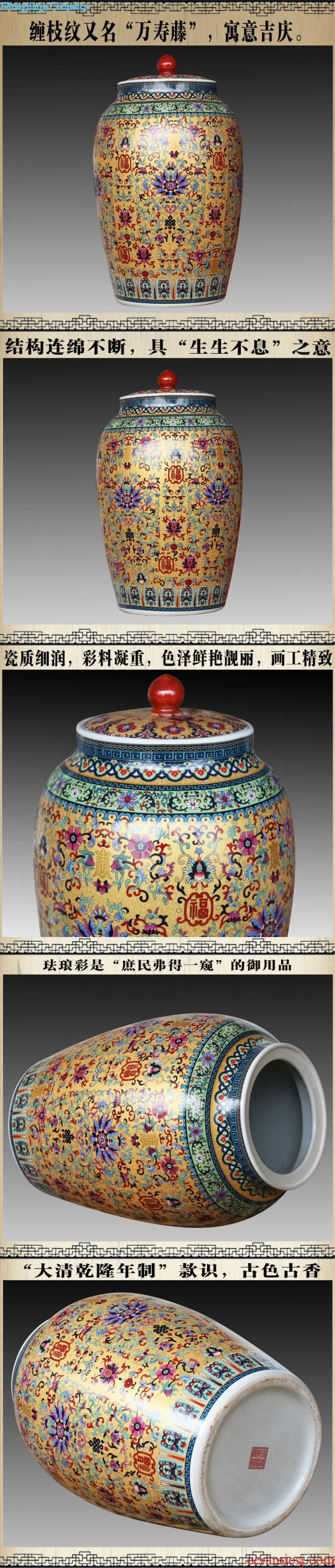Jingdezhen ceramics vase art lang kiln kiln red household act the role ofing is tasted sitting room decoration classical handicraft furnishing articles