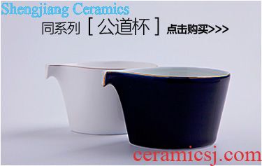 Holy big teapot archaize ceramic kung fu heavy jingdezhen blue and white landscape teapot hand-painted all hand tea sets