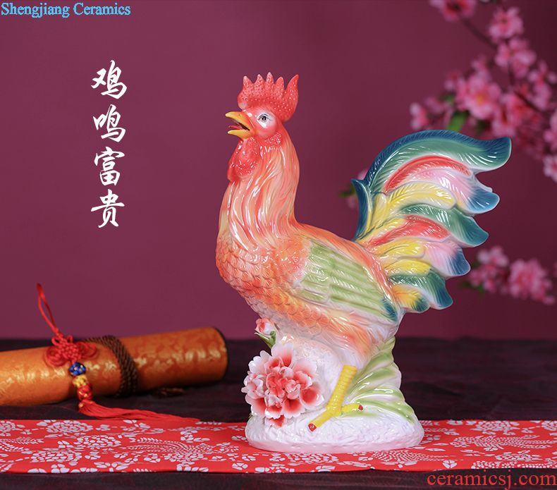 Jingdezhen ceramic best crane figure celestial vase in the living room decoration decoration furnishing articles, vases, flower receptacle