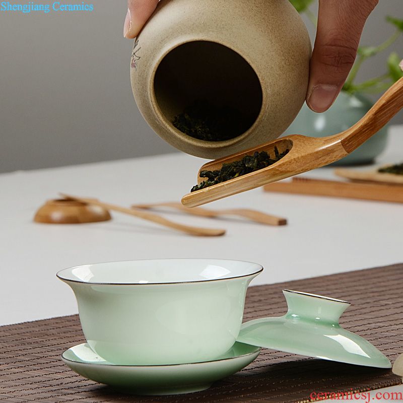 Are young kung fu tea cup set kiln inferior smooth small household ceramics individual sample tea cup single cup